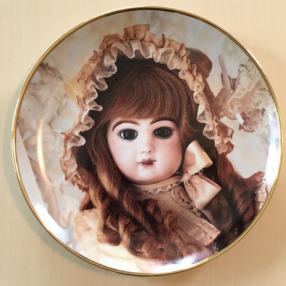 Franklin Mint Hanau Doll Museum Plates (Lot of 5) Cute yet Creepy Dolls Vintage - Picture 11 of 12